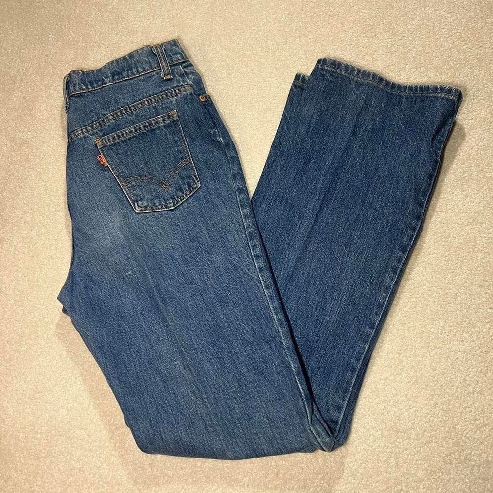 Levis 535 Jeans Womens 27 Blue‎ Orange Tab Vintage 90s Straight Leg Denim Pants